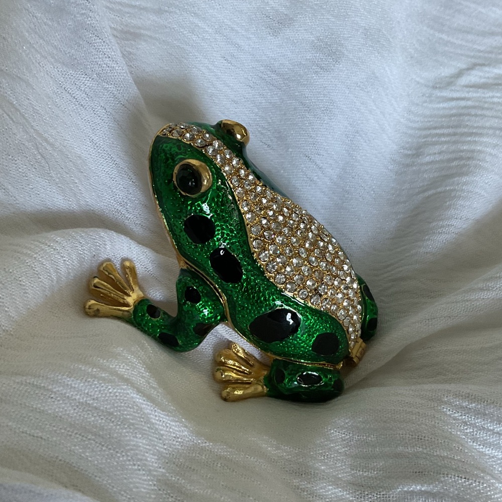 Tchotchke - Green and Gold Frog NWT NIB - Picture 6 of 9